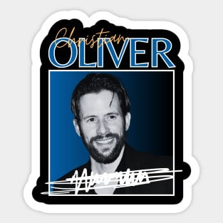 Christian oliver///original retro Sticker